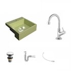 Kit Cuba Xq355 Com Torneira 1198 Metal E Válvula Click 1 1/2