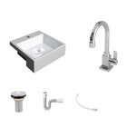 Kit Cuba Xq355 Com Torneira Luxo 1195 Metal E Válvula 1" Com