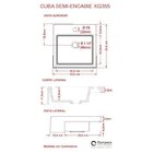 Kit Cuba Xq355 Com Torneira Luxo 1195 Metal E Válvula 1" Com