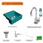 Kit Cuba Xq355 Com Torneira Luxo 1195 Metal E Válvula 1" Com