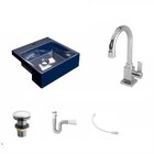 Kit Cuba Xq355 Com Torneira Luxo 1195 Metal E Válvula Click 1