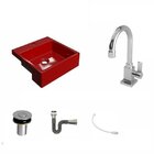 Kit Cuba Xq355 Com Torneira Luxo 1195 Metal E Válvula Click 1