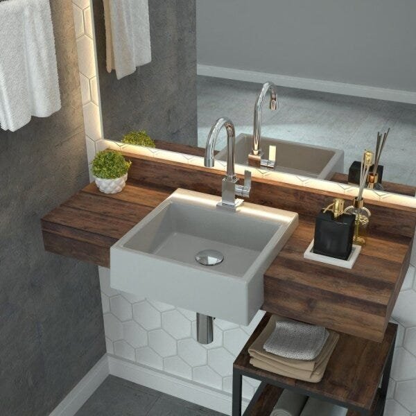 Kit Cuba Xq355 Com Torneira Luxo 1195 Metal E Válvula Click 1