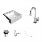 Kit Cuba Xq355 Com Torneira Luxo 1195 Metal E Válvula Click 1