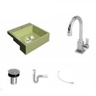 Kit Cuba Xq355 Com Torneira Luxo 1195 Metal E Válvula Click 1