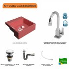 Kit Cuba Xq355 Com Torneira Luxo 1195 Metal E Válvula Click 1