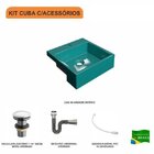 Kit Cuba Xq355 Com Válvula Click 1 1/2" Com Sifão Cromado E F