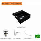 Kit Cuba Xq355 Com Válvula Click 1 1/2" Com Sifão Pvc E Flexí