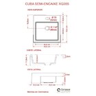 Kit Cuba Xq355 Com Válvula Click 1 1/2" Com Sifão Pvc E Flexí