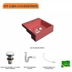 Kit Cuba Xq355 Com Válvula Click 1 1/2" Com Sifão Pvc E Flexí