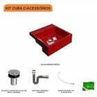 Kit Cuba Xq355 Com Válvula Click 1"b Com Sifão Cromado E Flex