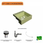 Kit Cuba Xq355 Com Válvula Click 1"b Com Sifão Cromado E Flex