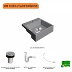 Kit Cuba Xq355 Com Válvula Click 1"b Com Sifão Pvc E Flexível
