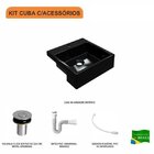 Kit Cuba Xq355 Com Válvula Click 1"b Com Sifão Pvc E Flexível