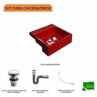 Kit Cuba Xq355 Com Válvula Click 1"g Com Sifão Cromado E Flex
