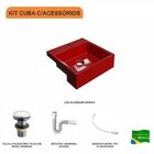 Kit Cuba Xq355 Com Válvula Click 1"g Com Sifão Pvc E Flexível