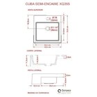 Kit Cuba Xq355 Torneira 1198 Metal E Válvula 1 Polegada Compa