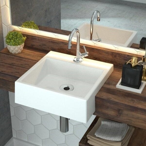 Kit Cuba Xq355 Torneira 1198 Metal E Válvula 1 Polegada Sifão