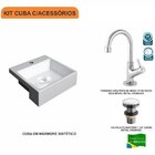 Kit Cuba Xq355 Torneira 1198 Metal E Válvula Click 1 1/2 Pole