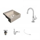 Kit Cuba Xq355 Torneira 1198 Metal E Válvula Click 1 Polegada