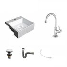 Kit Cuba Xq355 Torneira 1198 Metal E Válvula Click 1 Polegada