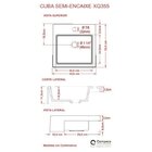 Kit Cuba Xq355 Torneira 1198 Metal E Válvula Click 1 Polegada