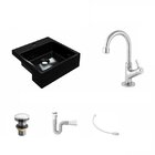 Kit Cuba Xq355 Torneira 1198 Metal E Válvula Click 1 Polegada