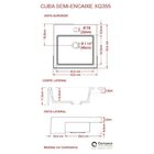 Kit Cuba Xq355 Torneira 1198 Metal E Válvula Click 1 Polegada