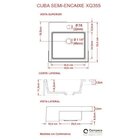 Kit Cuba Xq355 Torneira 1198 Metal E Válvula Click 1 Polegada