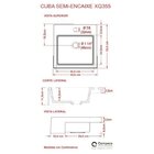Kit Cuba Xq355 Torneira 1198 Metal E Válvula Click 1 Polegada