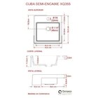 Kit Cuba Xq355 Torneira 1198 Metal E Válvula Click 1 Polegada