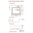 Kit Cuba Xq355 Torneira 1198 Metal E Válvula Click 1 Polegada