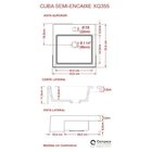 Kit Cuba Xq355 Torneira 1198 Metal Válvula Click 1 Polegada B