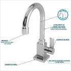 Kit Cuba Xq355 Torneira Luxo 1195 E Válvula 1 Polegada Compac