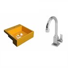 Kit Cuba Xq355 Torneira Luxo 1195 Metal 1/4 Volta Compace Ama