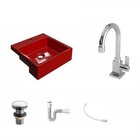 Kit Cuba Xq355 Torneira Luxo 1195 Metal Válvula Click 1 Poleg