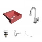 Kit Cuba Xq355 Torneira Luxo 1195 Metal Válvula Click 1 Poleg