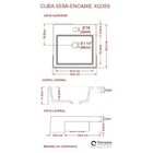 Kit Cuba Xq355 Torneira Luxo 1195 Válvula Click 1 Polegada B