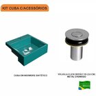 Kit Cuba Xq355 Válvula Click Botão 1 Polegada B Compace Azul