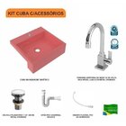 Kit Cuba Xq395 Com Torneira Luxo 1195 E Válvula Click 1 1/2 C
