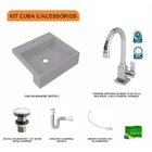 Kit Cuba Xq395 Com Torneira Luxo 1195 E Válvula Click 1 1/2 C