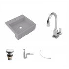 Kit Cuba Xq395 Com Torneira Luxo 1195 E Válvula Click 1 1/2 C