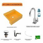 Kit Cuba Xq395 Com Torneira Luxo 1195 E Válvula Click 1 1/2 C