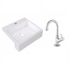 Kit Cuba Xq395 Torneira 1198 Metal 1/4 Volta Compace Bege