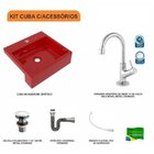Kit Cuba Xq395 Torneira 1198 Metal Válvula Click 1 1/2 Polega