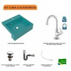 Kit Cuba Xq395 Torneira 1198 Metal Válvula Click 1 1/2 Polega
