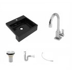 Kit Cuba Xq395 Torneira Luxo 1195 Metal Válvula 1 Polegada Si