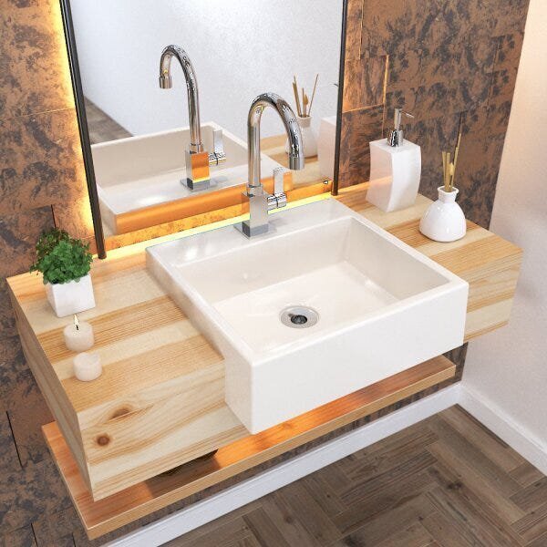 Kit Cuba Xq395 Torneira Luxo 1195 Metal Válvula 1 Polegada Si