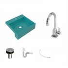 Kit Cuba Xq395 Torneira Luxo 1195 Metal Válvula Click 1 Poleg