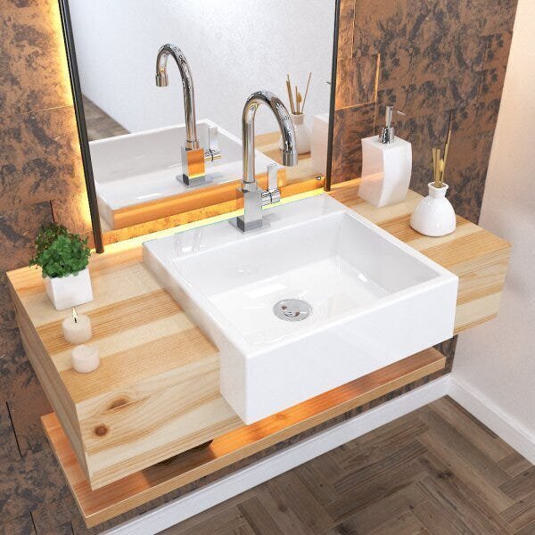 Kit Cuba Xq395 Torneira Luxo 1195 Metal Válvula Click 1 Poleg